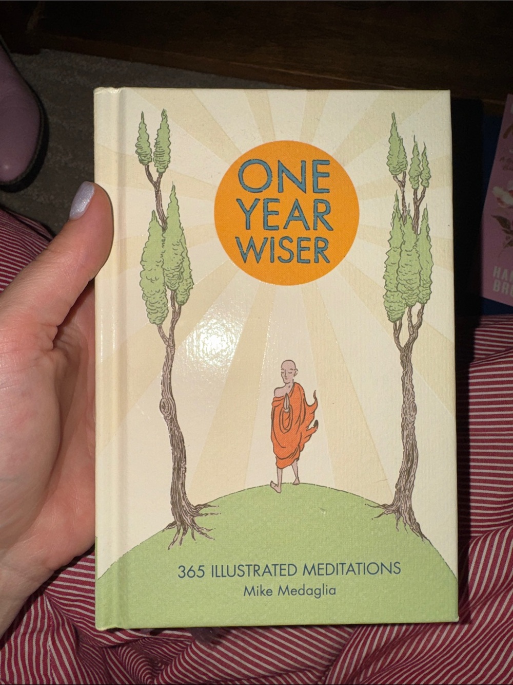 Urban Outfitters One Year Wiser Illustrated Meditations - Cream, Green, Orange